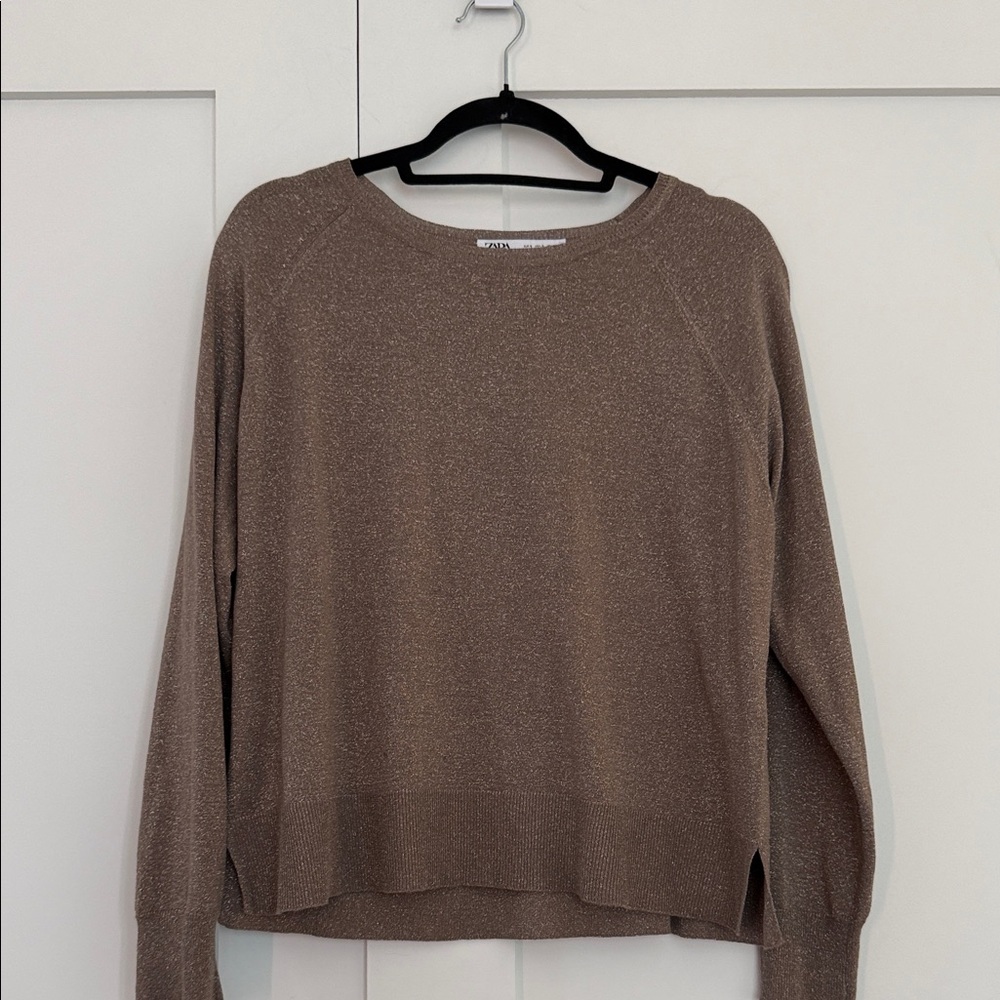 ZARA knit mettalic jumper